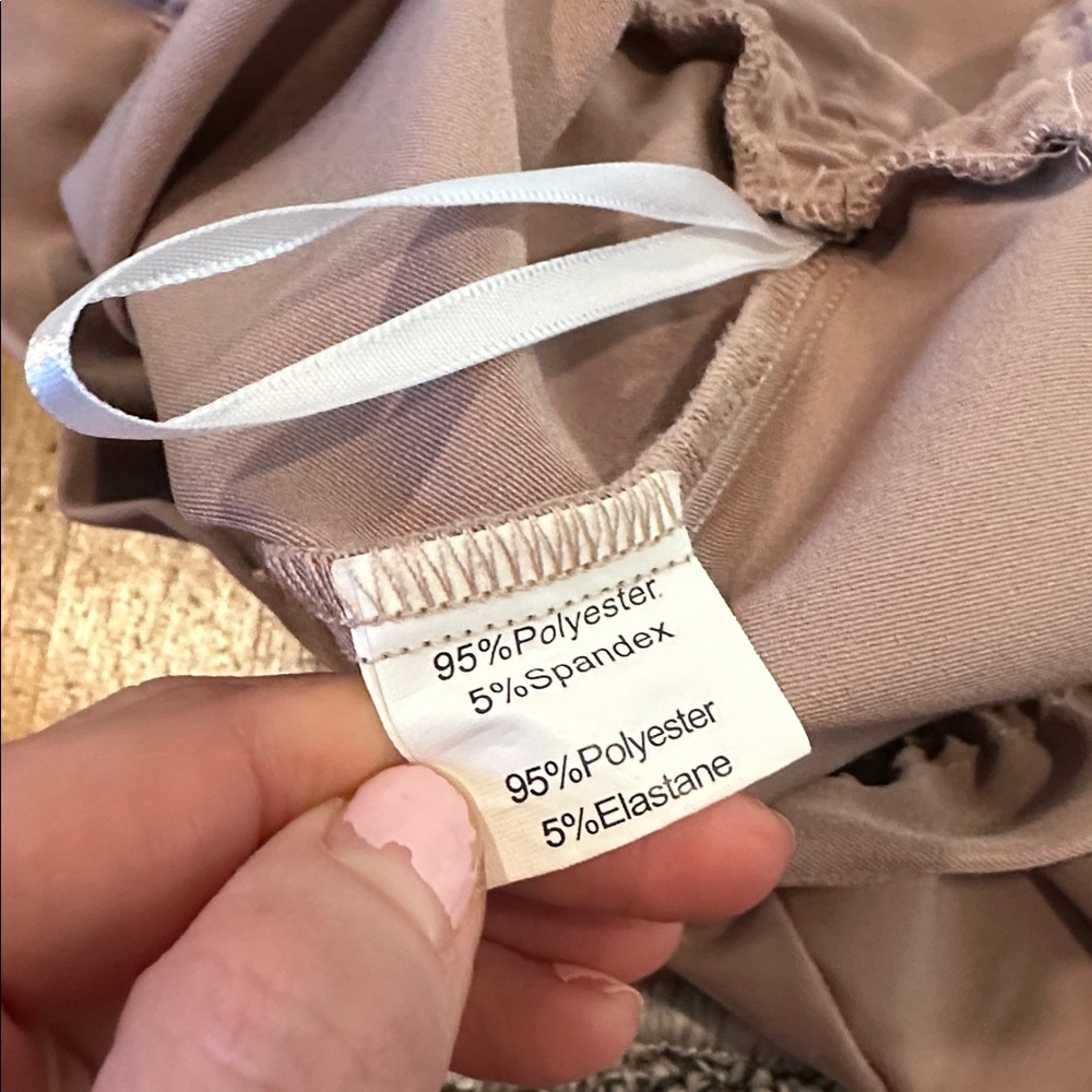 *last chance* Kancy Kole | Women's Tie-Belt Trousers in Taupe and Mauve - Picture 7 of 13